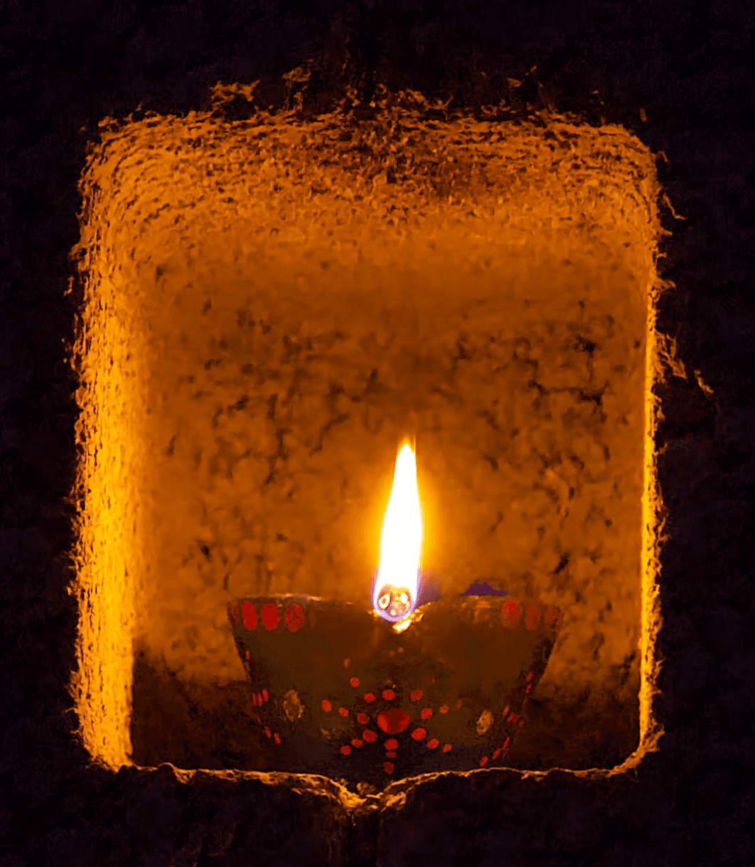 Sacred fire flame